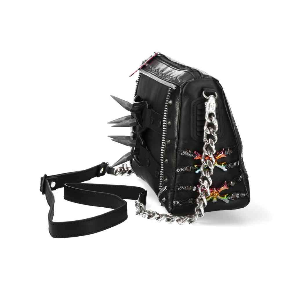 New Rock - M-BAG049B-S1 Shoulder bag - Black/Silver coloured